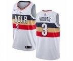 New Orleans Pelicans #3 Nikola Mirotic White Swingman Jersey - Earned Edition