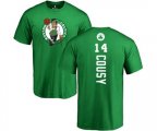Boston Celtics #14 Bob Cousy Kelly Green Backer T-Shirt