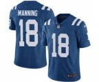 Indianapolis Colts #18 Peyton Manning Royal Blue Team Color Vapor Untouchable Limited Player Football Jersey