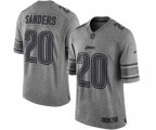 Detroit Lions #20 Barry Sanders Limited Gray Gridiron Football Jersey