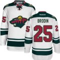 Minnesota Wild #25 Jonas Brodin Authentic White Away NHL Jersey
