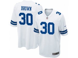 Dallas Cowboys #30 Anthony Brown Game White NFL Jersey