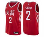 Houston Rockets #2 Brandon Knight Authentic Red NBA Jersey - City Edition