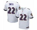 Baltimore Ravens #22 Jimmy Smith Elite White Football Jersey