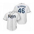 Tampa Bay Rays #46 Jose Alvarado Authentic White Home Cool Base Baseball Player Jersey