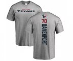 Houston Texans #70 Julien Davenport Ash Backer T-Shirt