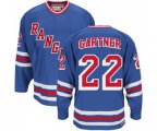 CCM New York Rangers #22 Mike Gartner Authentic Royal Blue Throwback NHL Jersey