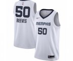 Memphis Grizzlies #50 Bryant Reeves Authentic White Finished Basketball Jersey - Association Edition