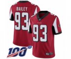 Atlanta Falcons #93 Allen Bailey Red Team Color Vapor Untouchable Limited Player 100th Season Football Jersey