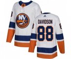 New York Islanders #88 Brandon Davidson Authentic White Away NHL Jersey