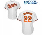 Baltimore Orioles #22 Jim Palmer Replica White Home Cool Base Baseball Jersey