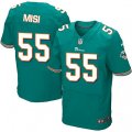 Miami Dolphins #55 Koa Misi Elite Aqua Green Team Color NFL Jersey