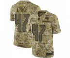 Tampa Bay Buccaneers #47 John Lynch Limited Camo 2018 Salute to Service Football Jersey