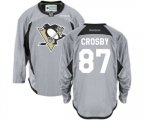 Reebok Pittsburgh Penguins #87 Sidney Crosby Authentic Grey Practice NHL Jersey