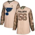 St. Louis Blues #56 Magnus Paajarvi Authentic Camo Veterans Day Practice NHL Jersey
