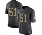Houston Texans #51 Dylan Cole Limited Black 2016 Salute to Service Football Jersey