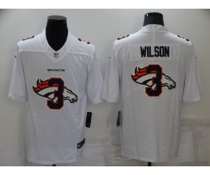 Denver Broncos #3 Russell Wilson White 2020 Shadow Logo Vapor Untouchable Stitched NFL Nike Limited Jersey