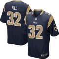 Los Angeles Rams #32 Troy Hill Game Navy Blue Team Color NFL Jersey