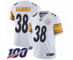 Pittsburgh Steelers #38 Jaylen Samuels White Vapor Untouchable Limited Player 100th Season Football Jersey