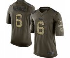 Los Angeles Rams #6 Johnny Hekker Elite Green Salute to Service Football Jersey