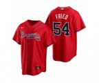 Atlanta Braves #54 Max Fried Nike Red 2020 Replica Alternate Jersey