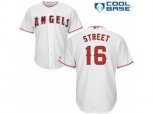 Los Angeles Angels of Anaheim #16 Huston Street Authentic White Home Cool Base MLB Jersey