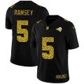 Los Angeles Rams #5 Jalen Ramsey Nike Leopard Print Fashion Vapor Limited NFL Jersey Black