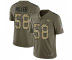 Denver Broncos #58 Von Miller Limited Olive Camo 2017 Salute to Service Football Jersey