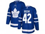 Toronto Maple Leafs #42 Tyler Bozak Blue Home Authentic Stitched NHL Jersey