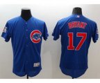 Chicago Cubs #17 Kris Bryant Majestic blue Flexbase Authentic Collection Player Jersey