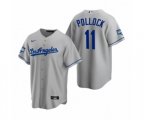 Los Angeles Dodgers A.J. Pollock Gray 2020 World Series Champions Road Replica Jersey