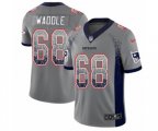 New England Patriots #68 LaAdrian Waddle Limited Gray Rush Drift Fashion NFL Jersey