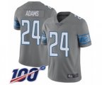 Detroit Lions #24 Andrew Adams Limited Steel Rush Vapor Untouchable 100th Season Football Jersey