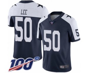 Dallas Cowboys #50 Sean Lee Navy Blue Throwback Alternate Vapor Untouchable Limited Player 100th Season Football Jersey