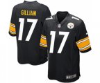 Pittsburgh Steelers #17 Joe Gilliam Game Black Team Color Football Jersey