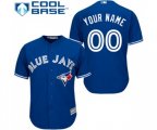 Toronto Blue Jays Customized Replica Blue Alternate Baseball Jersey