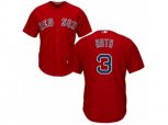 Boston Red Sox #3 Babe Ruth Replica Red Alternate Home Cool Base MLB Jersey