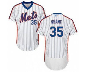 New York Mets Jacob Rhame White Alternate Flex Base Authentic Collection Baseball Player Jersey