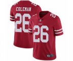San Francisco 49ers #26 Tevin Coleman Red Team Color Vapor Untouchable Limited Player Football Jersey