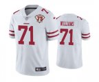 San Francisco 49ers #71 Trent Williams 75th Anniversary Patch Limited Jersey White