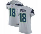 Seattle Seahawks #18 Jaron Brown Grey Alternate Vapor Untouchable Elite Player Football Jersey