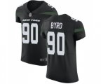 New York Jets #90 Dennis Byrd Black Alternate Vapor Untouchable Elite Player Football Jersey