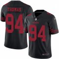 San Francisco 49ers #94 Solomon Thomas Limited Black Rush Vapor Untouchable NFL Jersey