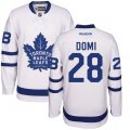 Toronto Maple Leafs #28 Tie Domi Authentic White Away NHL Jersey