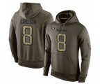 Oakland Raiders #8 Daniel Carlson Green Salute To Service Pullover Hoodie