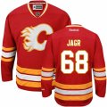 Calgary Flames #68 Jaromir Jagr Premier Red Third NHL Jersey