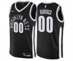 Brooklyn Nets #00 Rodions Kurucs Authentic Black NBA Jersey - City Edition