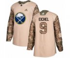Adidas Buffalo Sabres #9 Jack Eichel Authentic Camo Veterans Day Practice NHL Jersey