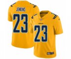 Los Angeles Chargers #23 Rayshawn Jenkins Limited Gold Inverted Legend Football Jersey