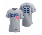 Los Angeles Dodgers Ross Stripling Gray 2020 World Series Champions Authentic Jersey